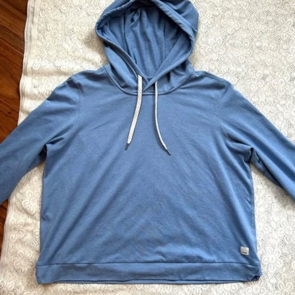 NWOT‎ Vuori Women's Halo Essential Hoodie Baltic Heather Size XL - Picture 3 of 6